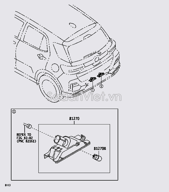 Đèn soi biển số 81270B5020