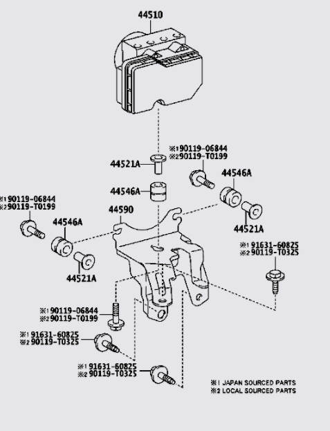 Cụm điều khiển ABS 440500D250