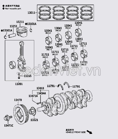 Bạc trục cơ 117213604002