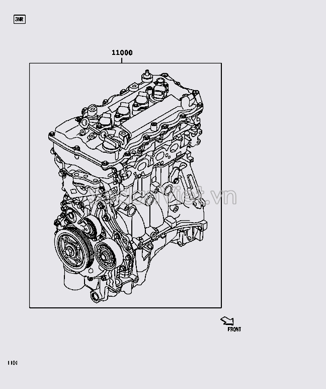 Động cơ tổng thành 19000BZX40