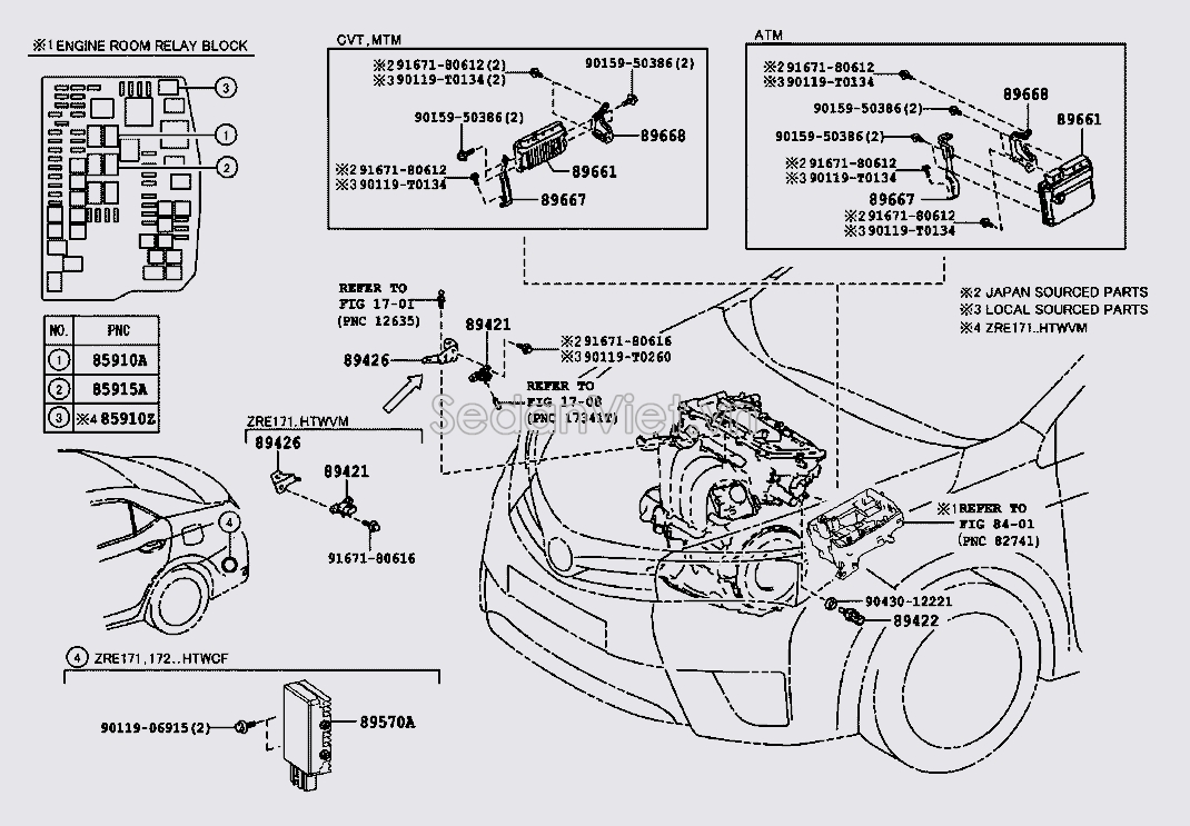 Hộp điều khiển trung tâm ECU 896610ZT20