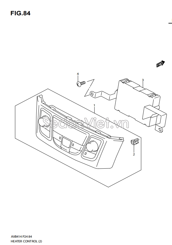 Cụm công tắc điều khiển điều hòa 3951079P00BJQ