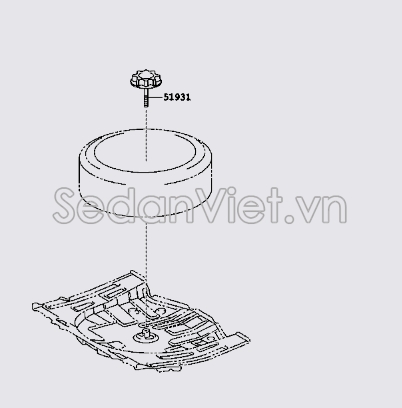 Treo lốp dự phòng 519310T010