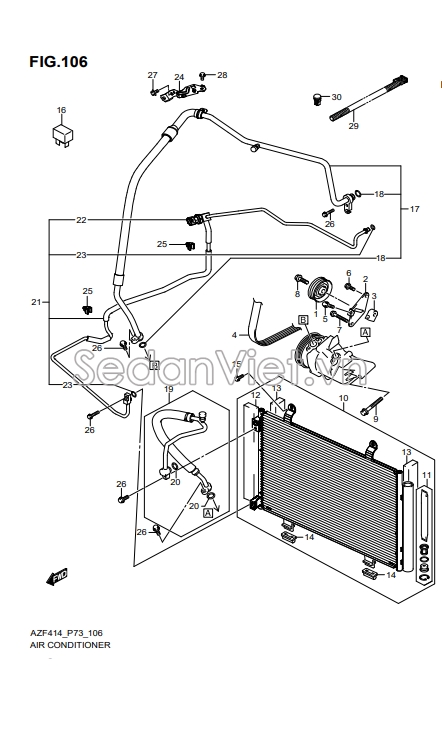 Ống ti ô điều hòa 9572058M10000