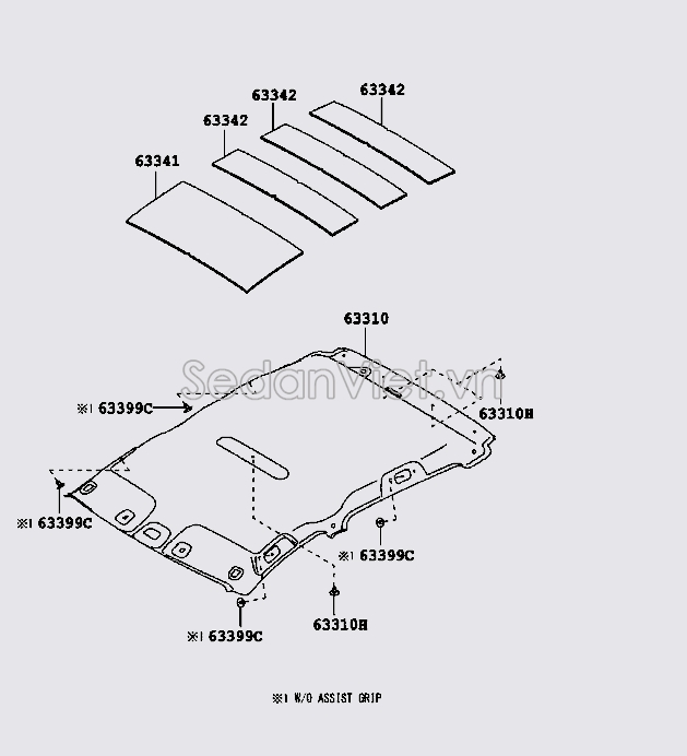 La phông trần 63311BZ510B0