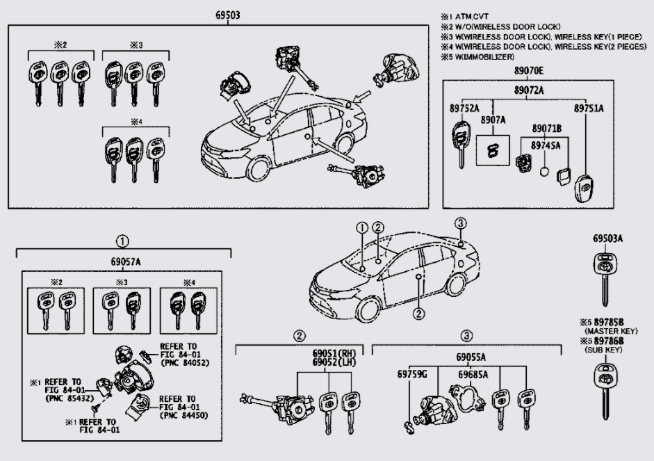 Ổ khóa cốp hậu 690550D170