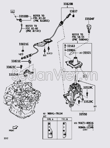 Dây đi số 33820BZ440