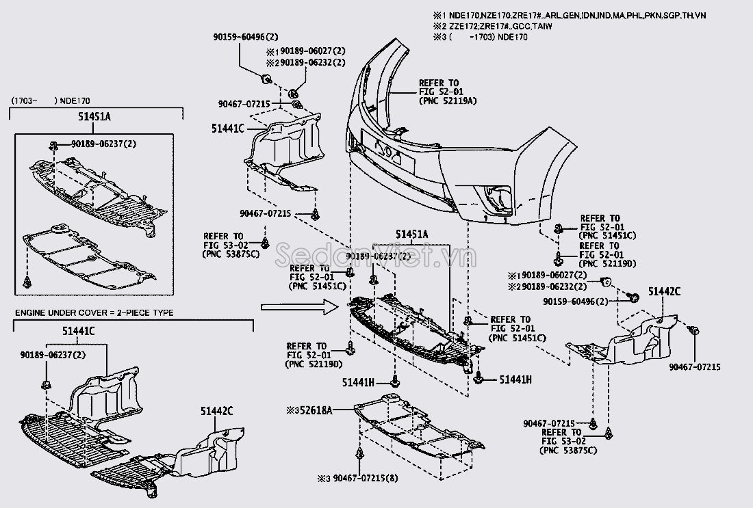 Chắn bùn gầm máy giữa 5260102160