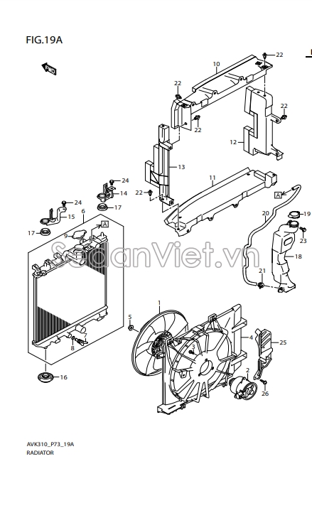 Lồng quạt gió động cơ 1776084M00000