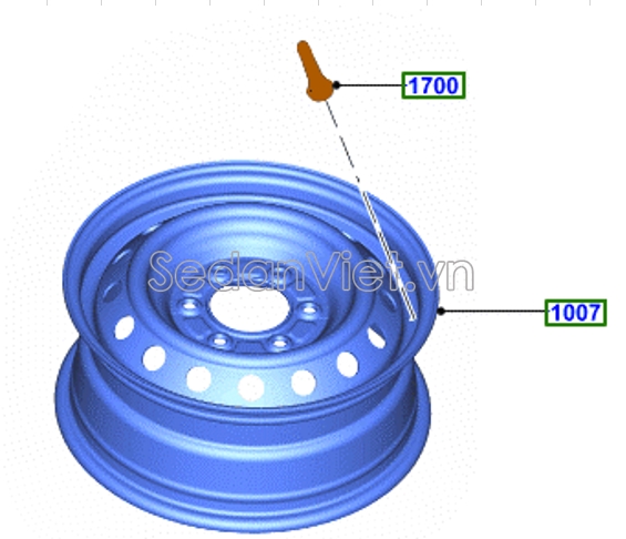 LA ZĂNG DỰ PHÒNG 17 INCH JB3Z1015A