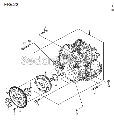 Hộp số tự động 2100057RJ0000