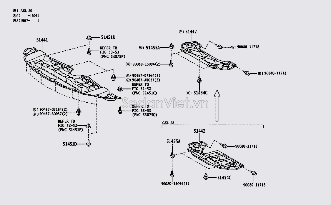 Chắn bùn chân máy số 1 5144108030