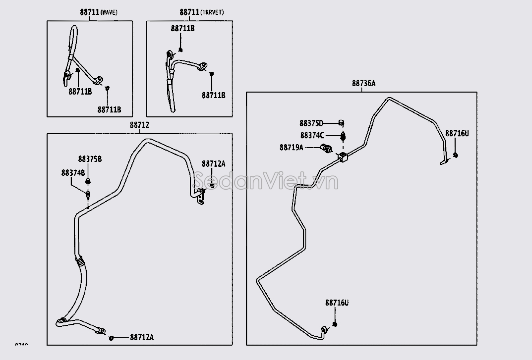 Cảm biến áp suất ga 88719B2020