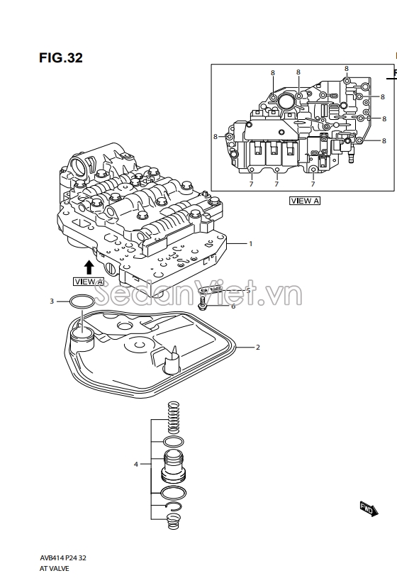 Van điều khiển mở dầu hộp số tự động 2650060M10000