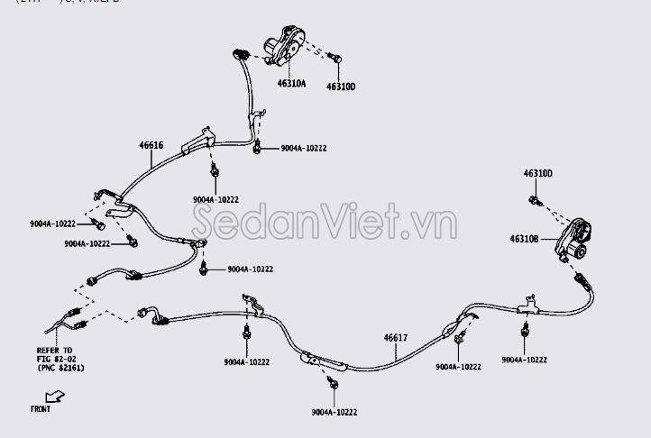 Cần giật phanh tay 46310B1030