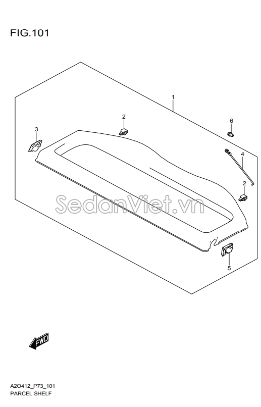 Giá để đồ cốp hậu 8891052R00R3F