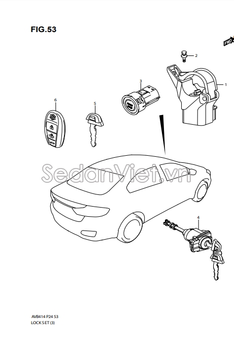 Ổ khóa vô lăng 3710079P00000