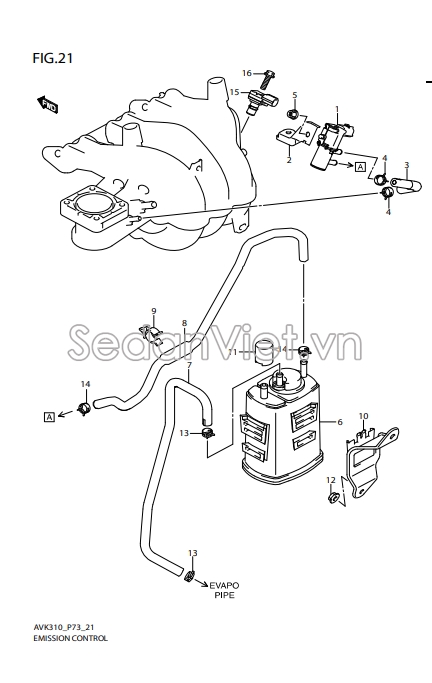 Nặp hộp lọc xăng thừa 1857165H20000