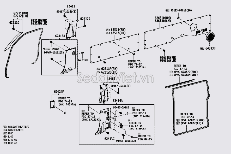 Ốp dây an toàn 6241026080B0