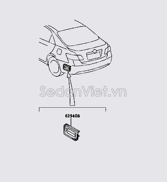 Lỗ thở thoát khí mùi trong xe Toyota Corolla Altis 2010-2013