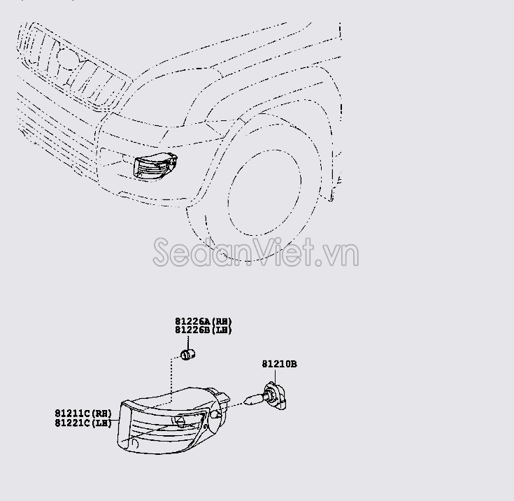 Bóng đèn 12V 51W 9098113047