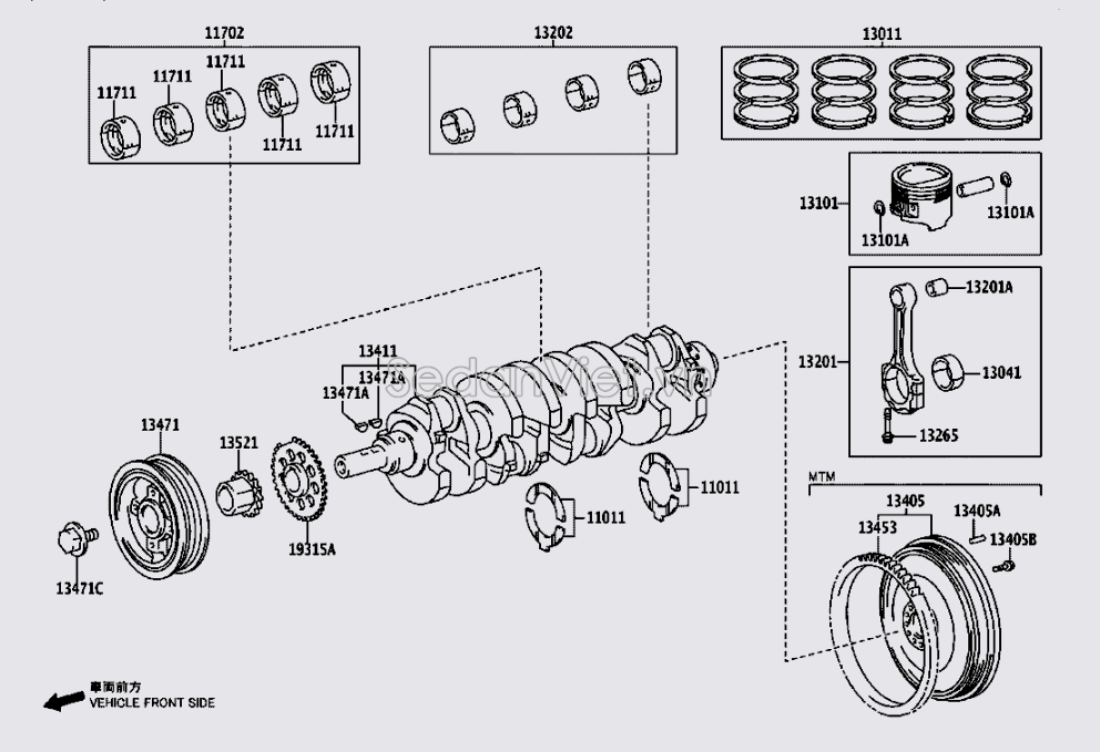 Trục cơ 134010C010