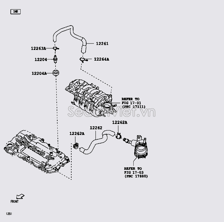 Ống hơi thừa 12261BZ220