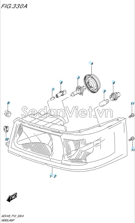 Bóng đèn 12V 60/55W 0947112182000