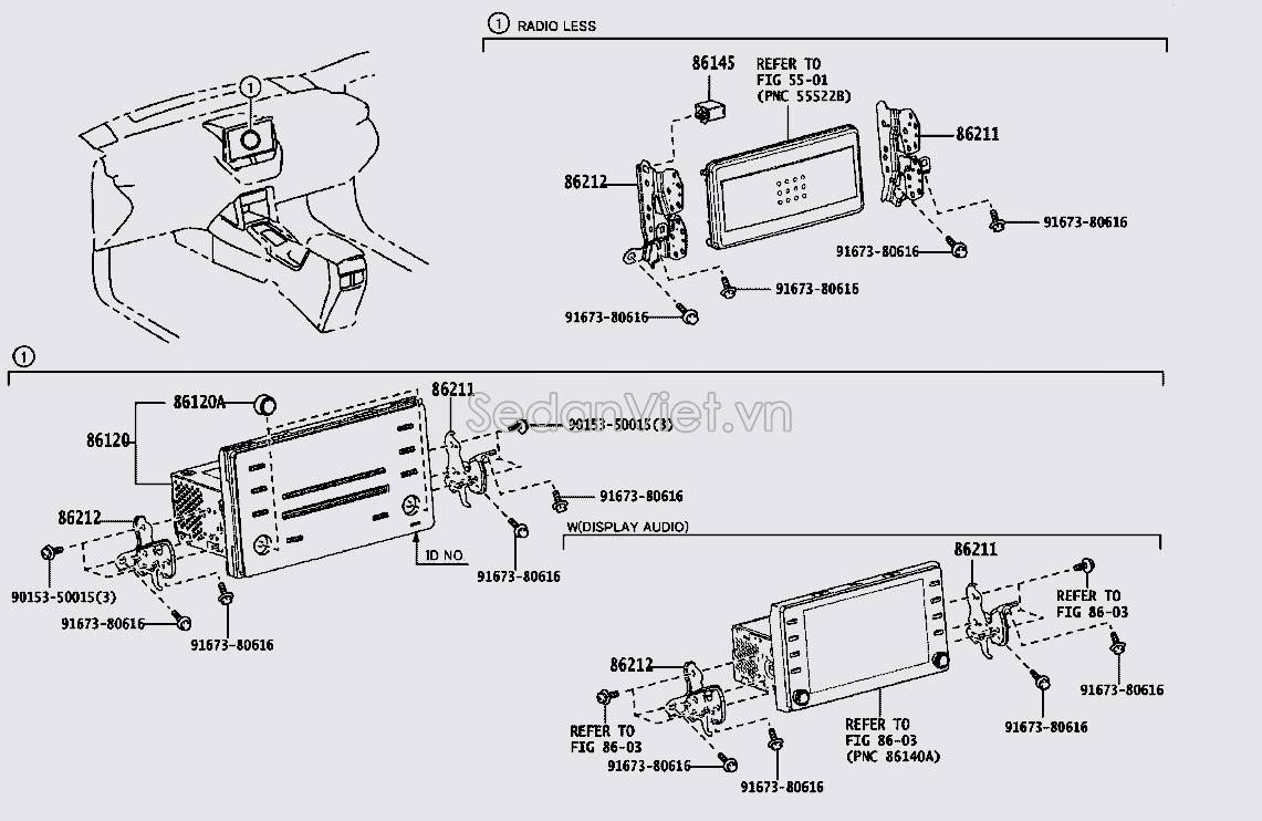 Núm công tắc điều chỉnh đài radio 9001125319