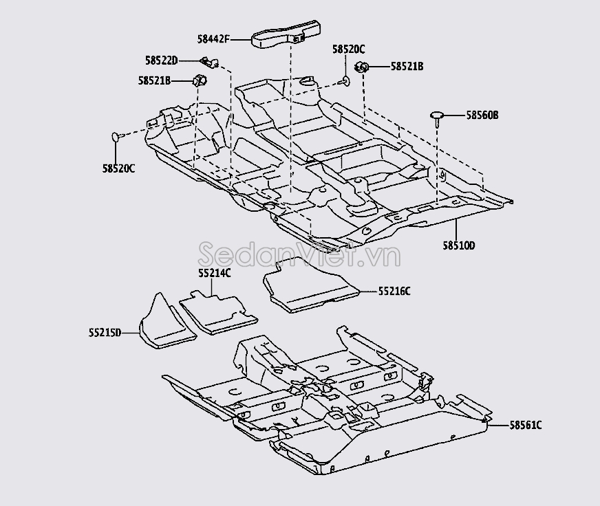 Ốp che cốp hậu 585100DF71A1