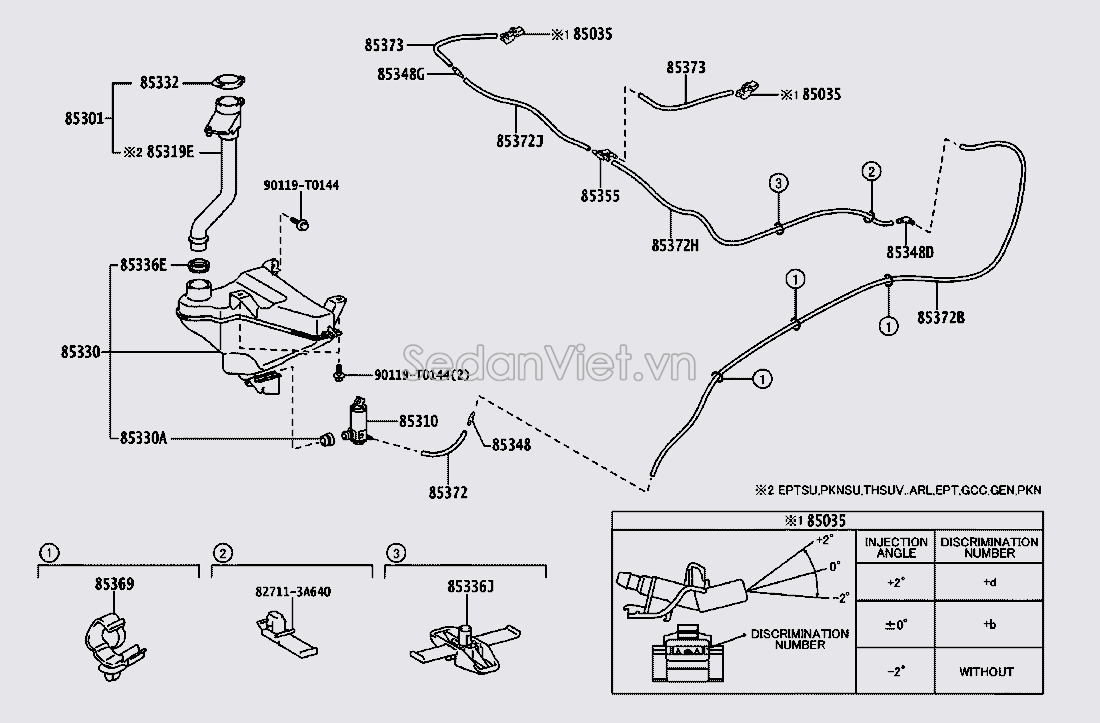 Nắp bình nước rửa kính 853010K031