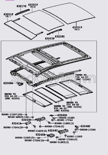 Mô tơ mở cửa sổ trời 632600T010