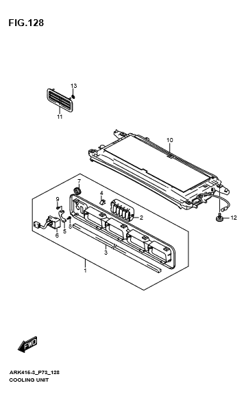 Công tắc chỉnh gió điều hòa sau 7443050E10V6N