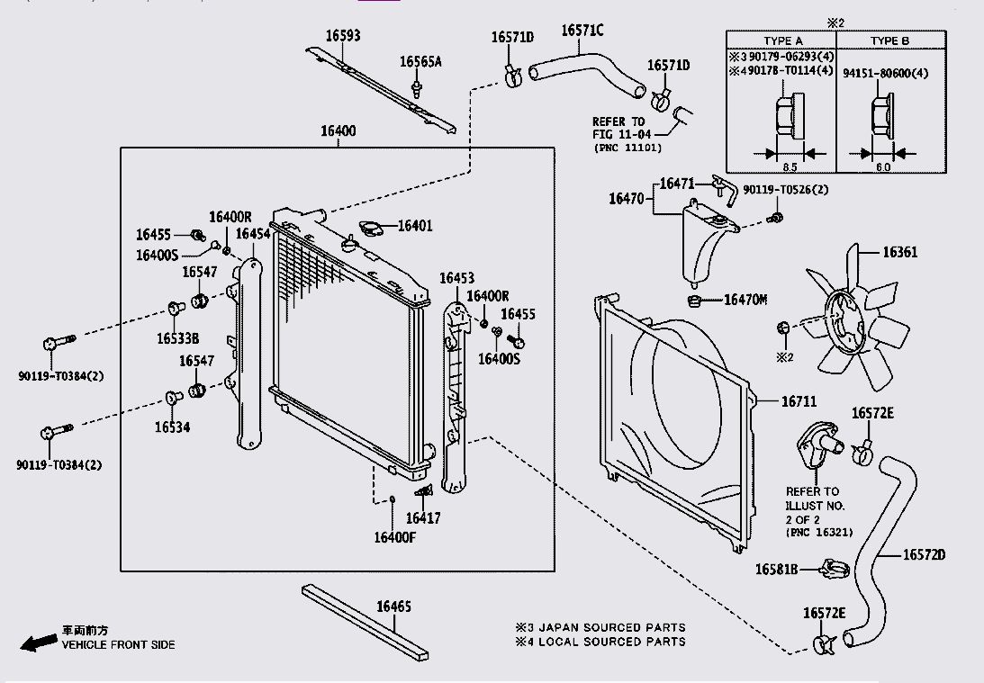 Nắp bình nước phụ 164050C090