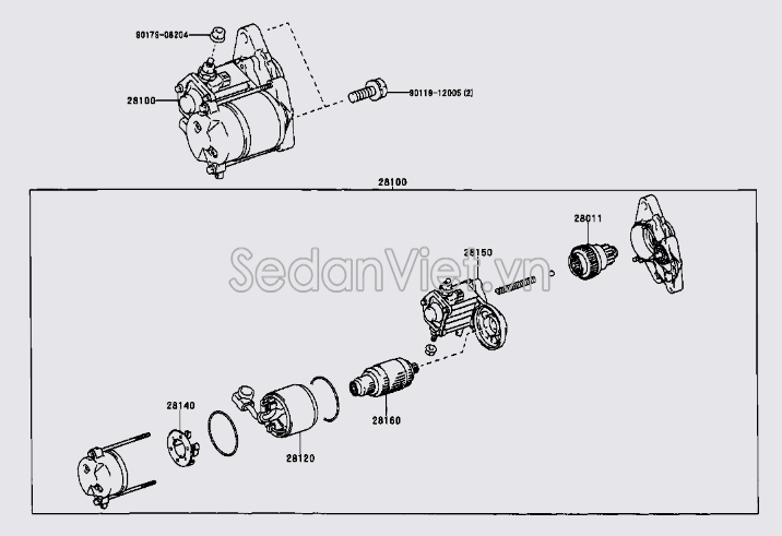 Bánh răng máy đề 2801166020