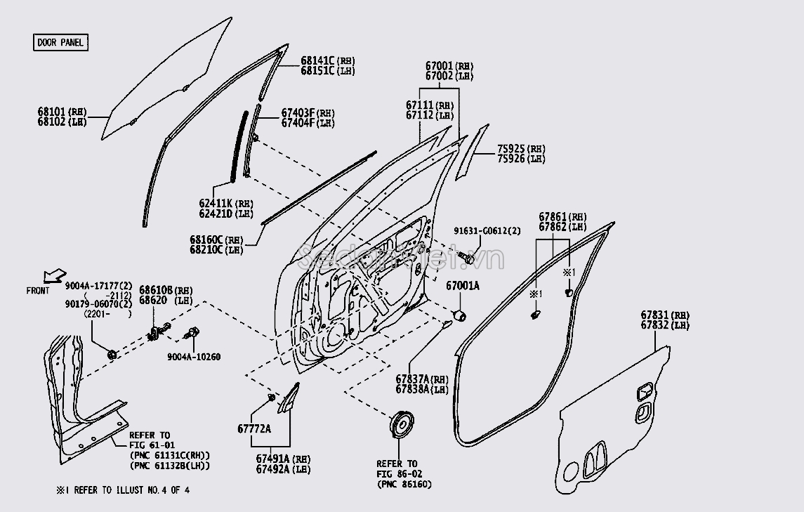 Cánh cửa trước 67002BZ690