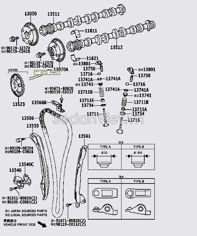 Cò xupap Lexus RX450H 2010-2013