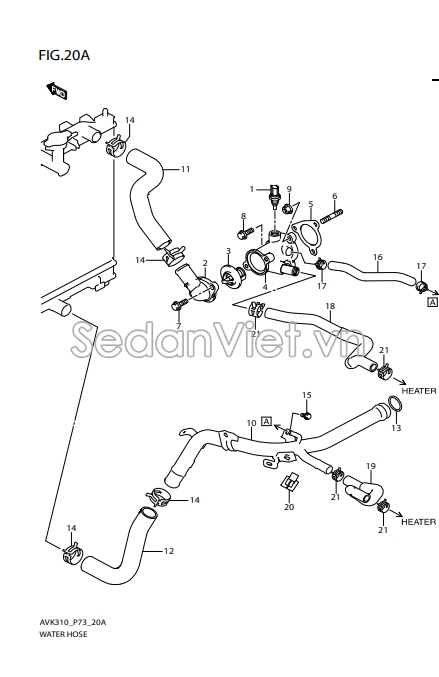 Vỏ van hằng nhiệt 1769084M00000