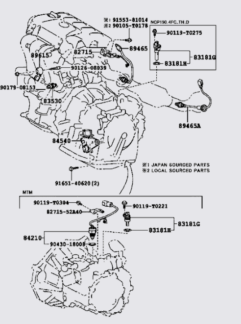 Cảm biến khí xả  8946552700