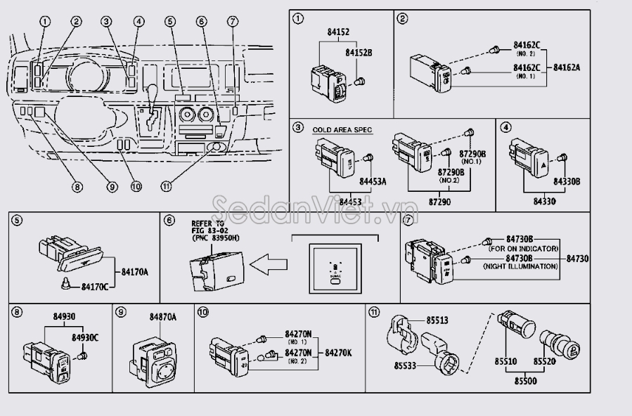 Tẩu châm thuốc trong xe 8550028080