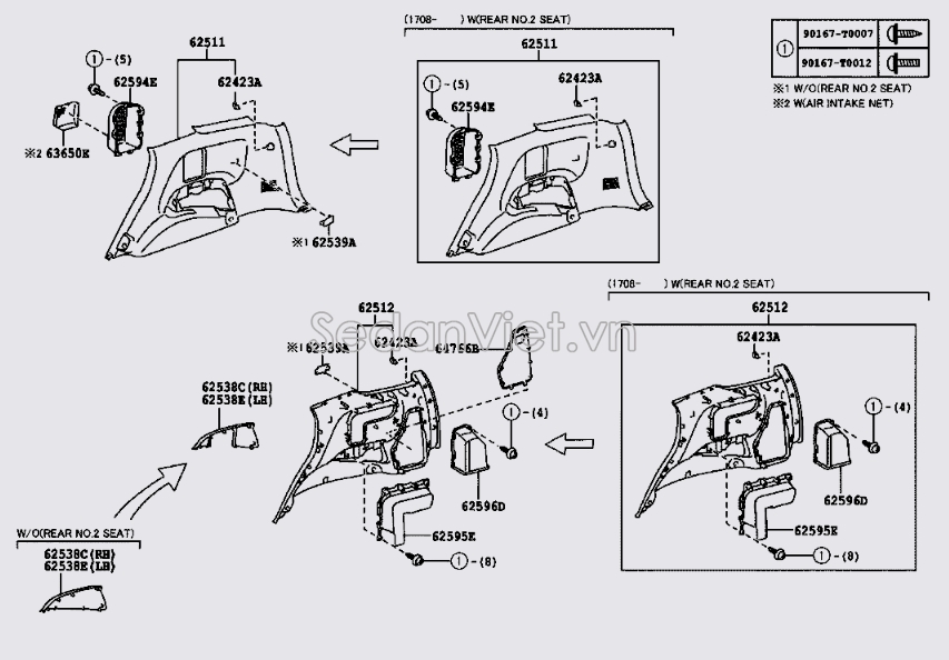 Nhựa ốp góc sàn xe 625100K410C0