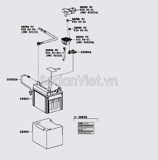 Vỏ bình ắc quy 2889931100