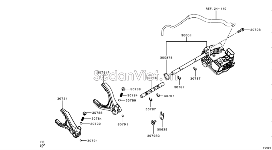 Trục đi số càng cua 3242A170