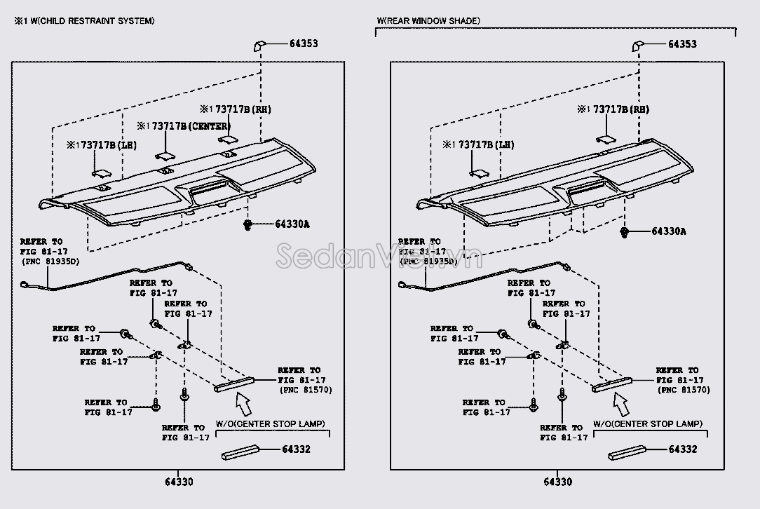 Giá để đồ cốp hậu 6433002B20C0