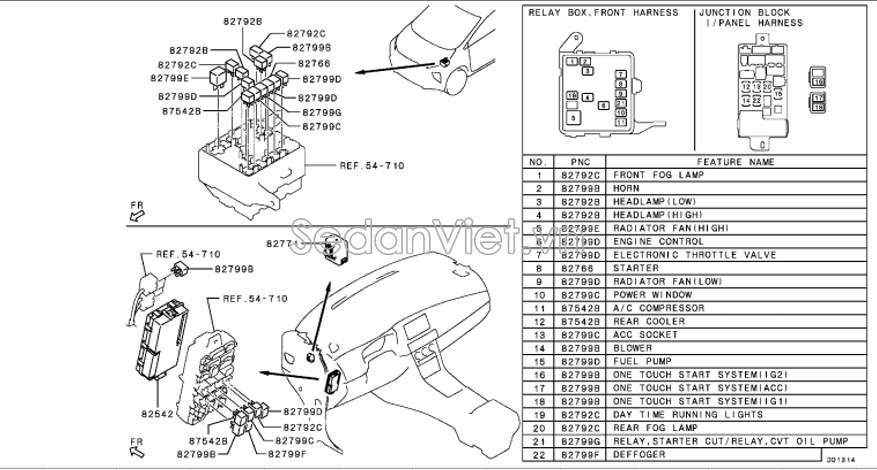 Hộp điều khiển điện thân xe Etacs 8637B301