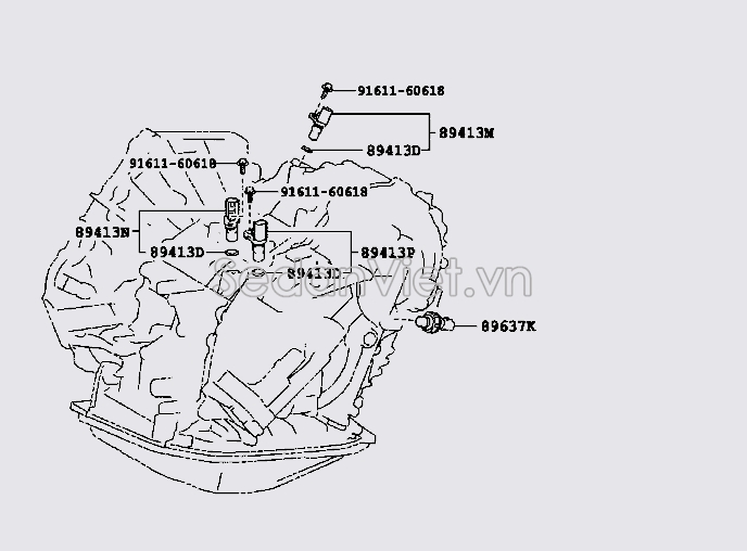 Cảm biến đầu vào hộp số tự động Toyota Corolla Altis 2014