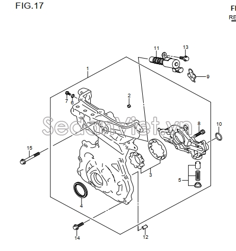 Rotor bơm dầu động cơ 16130M83P00000