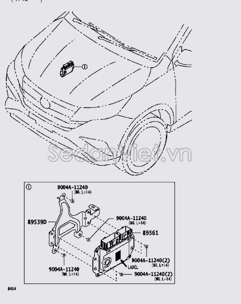 Hộp điều khiển trung tâm ECU 89560BZX50