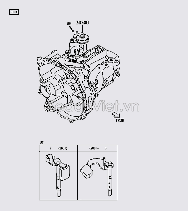 Hộp số tổng thành 30300BZ240