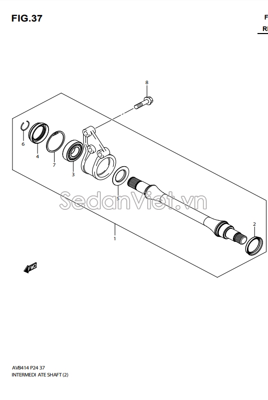 Trục láp trung gian 27800B77M10N000